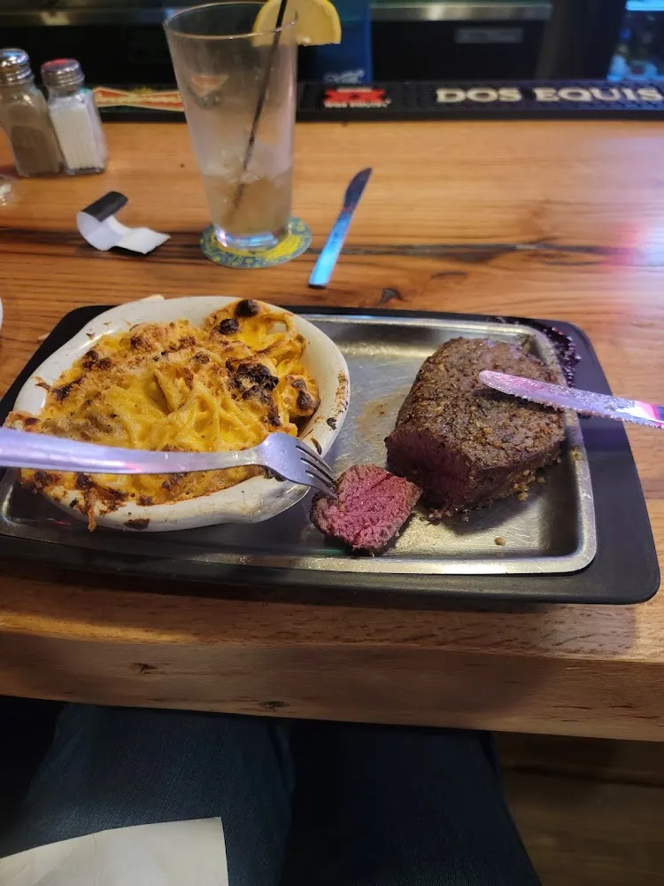 Filet Mignon with a Side of Alfredo