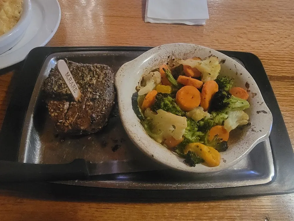 Filet Mignon with Side of Mixed Vegetables
