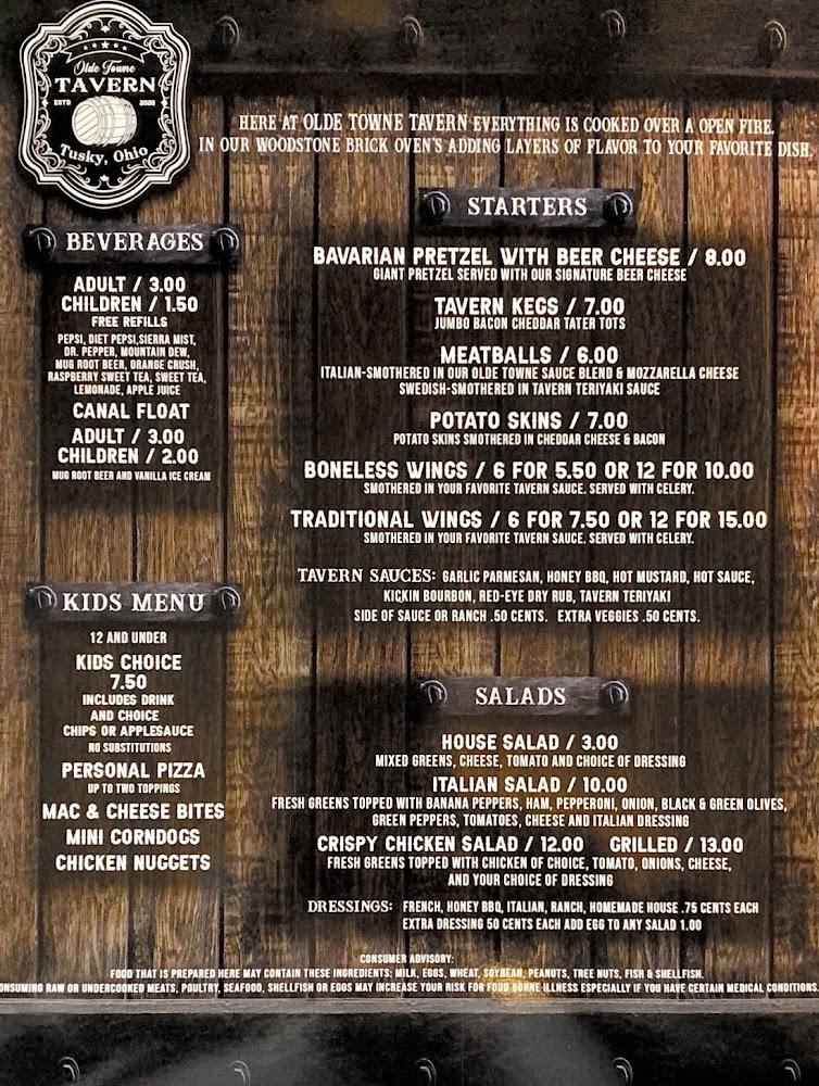 Olde Towne Tavern Menu image 3